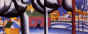 "Winter Landscape" by Kazimir Malevich